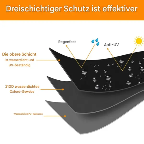 V-förmige Gartenmöbelabdeckungen – Bild 4